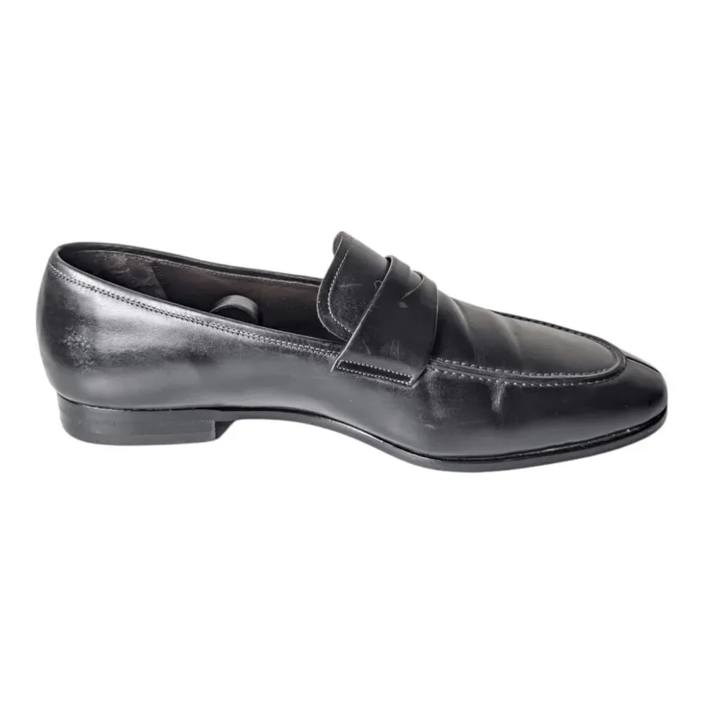 MEZLAN Black Leather Loafer Size 11M